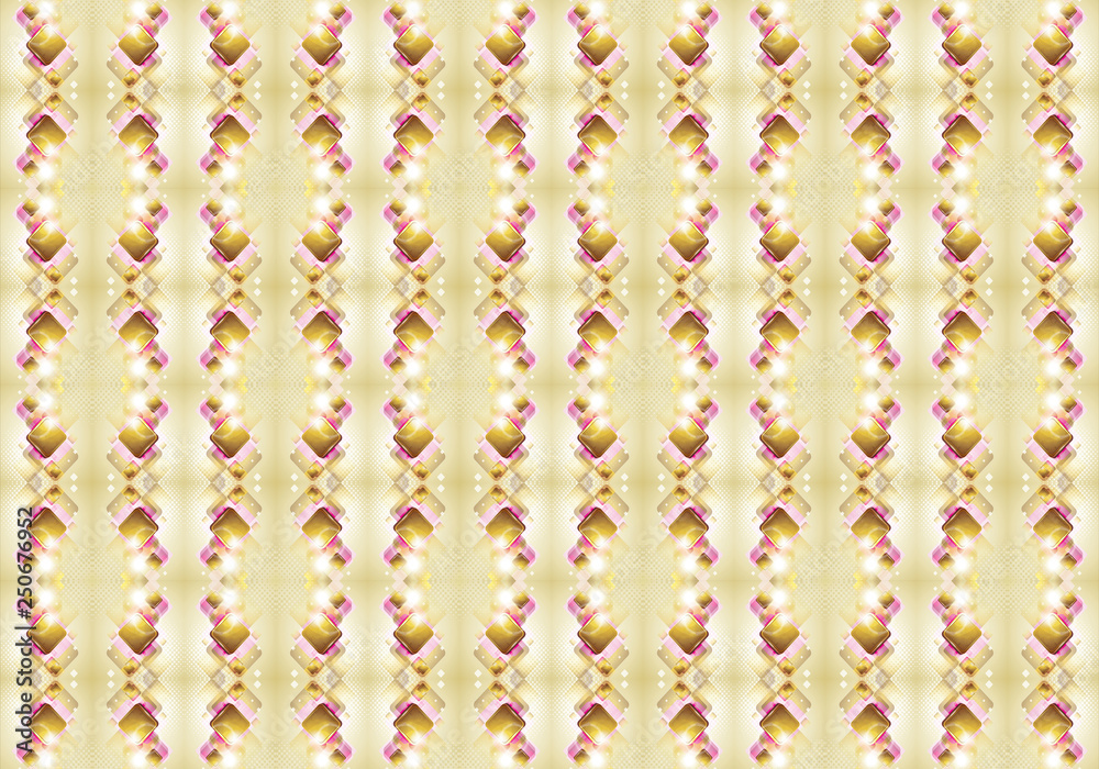 Poster abstract 3d computer generated illustration of unique bright colorful fractal patterns background
