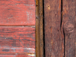 painted old wooden wall red background