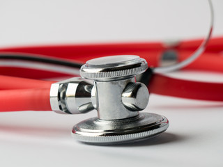 stethoscope on white background
