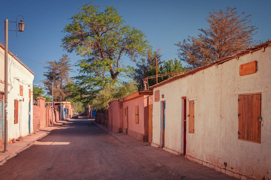 Street In The Town Of San Pedro De Atacama, Chile