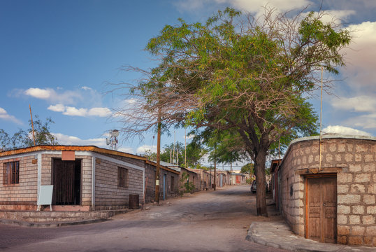 Toconao street, this town belongs to the commune of San Pedro de Atacama, in the region of Antofagasta, Chile.