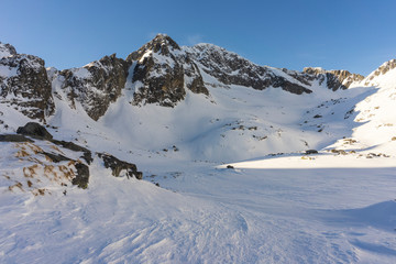 Fototapeta na wymiar Kotlina Piatich Spisskych plies in winter. Tatra mountains. Slovakia.