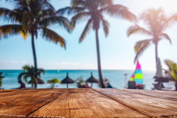 Desk of free space and summer time 