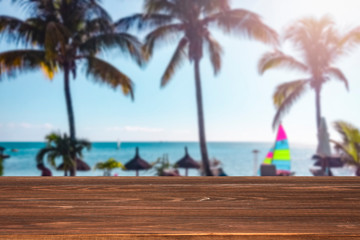Desk of free space and summer time 