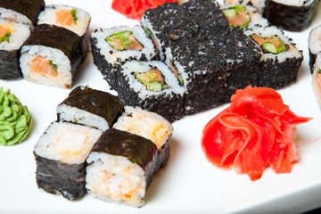 Set sushi rice from a Japanese restaurant