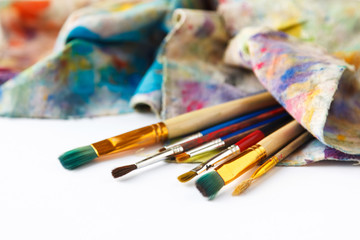 Obraz premium A set of paint brushes.