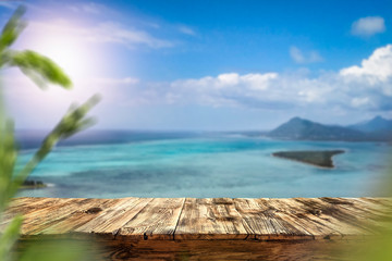 Desk of free space and summer time 