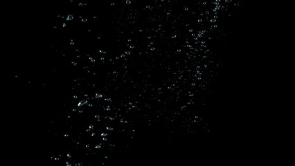 Extream close-up images of water bubbles or soda or liquid texture that splashing and floating up...