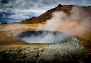 Geothermal landcape in Iceland