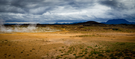 Geothermal landcape in Iceland
