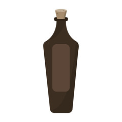 Spa oil bottle with cork