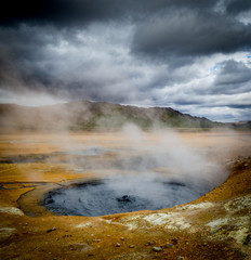 Geothermal landcape in Iceland