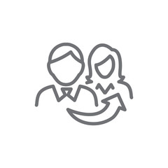 Referral Job Reference Icon  with recommendations, performance review, etc ideas