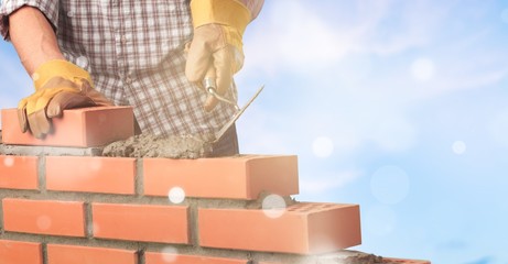 Masonry build bricklayer construction handyman layer trowel