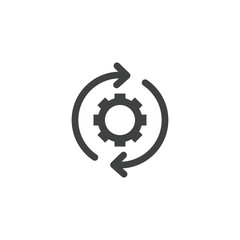 Time Management Icon with Deadline, Hurry, & Punctual Symbolism