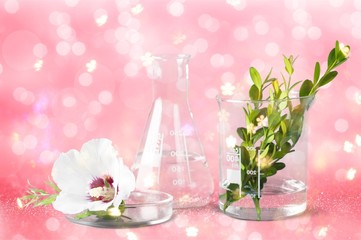 Cosmetic science holistic plant lab organic skin