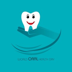 World Oral Health Day design,- 20 March