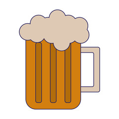 Beer cold cup blue lines