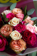 rose, eucalyptus, bouquet, flower, pink, roses, wedding, flowers, love, white, bunch, red, floral, nature, beauty, beautiful, romance, bridal, bride, blossom, gift, valentine, petal, color, isolated, 