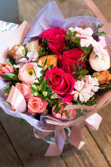 nunculus, anemone, rose, hyacinth, Tulip, rose, bouquet, flower, pink, roses, flowers, nature, love, white, wedding, red, floral, bunch, green, beauty, romance, blossom, petal, isolated, gift, beautif
