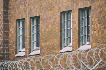 Fototapeta na wymiar behind bars