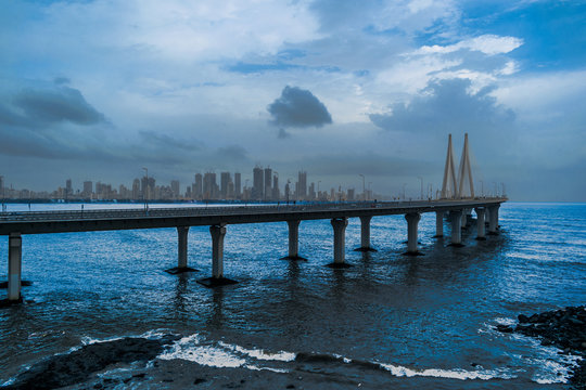 The Bandra-Worli sea link of Mumbai
