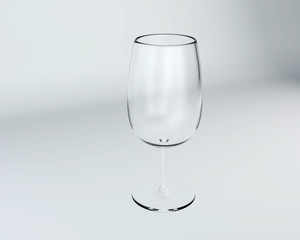 3d wine glass