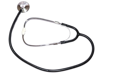 medical stethoscope isolated on a white background