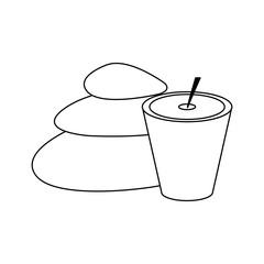 Spa and beauty black and white