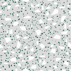Terrazzo seamless vector pattern. Abstract background. Natural stone texture