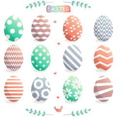  set to Easter. A traditional holiday. Eggs. Theme of spring.