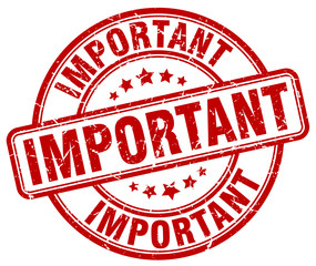 important red grunge round vintage rubber stamp