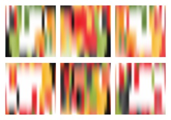 set of motley blur cards, template for design