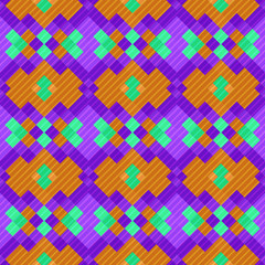 Seamless pattern background from a variety of multicolored squares.