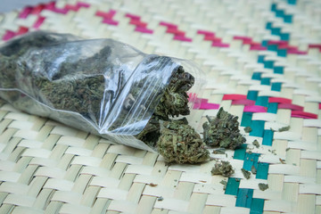 Open Baggie of Marijuana Buds