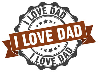 i love dad stamp. sign. seal