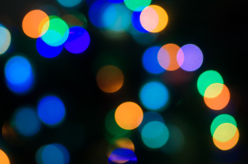 Abstract bokeh lights background