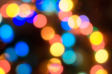 Abstract bokeh lights background