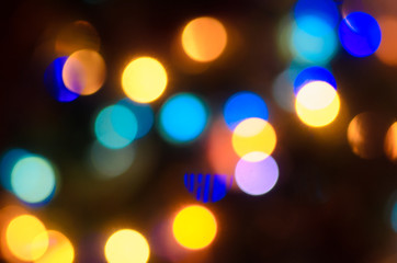 Abstract bokeh lights background