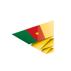 Cameroon flag, vector illustration on a white background