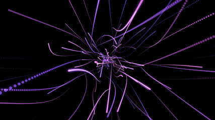 Obraz premium Abstract background with circles and lines. Different shades and thickness.