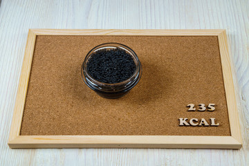 calorie black sturgeon caviar 235 kcal 100 grams diet