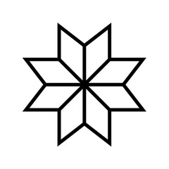 Ethnic baltic cross ornamental symbol. Vector illustration. - obrazy, fototapety, plakaty