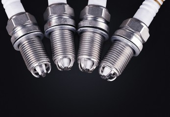 Ignition spark plug with platinum electrode. Automotive