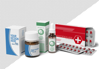 Pharmaceutical Packaging Mockup