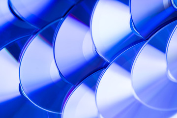 Background of shiny compact discs