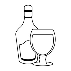 Bar alcohol drinks black and white