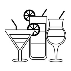 Bar alcohol drinks black and white