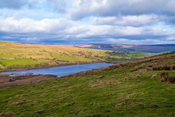 Fototapeta premium Semerwater. Semerwater is the second largest natural lake in North Yorkshire, over 800m long, in Raydale.