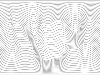 Horizontal warped lines.Gray warped lines.Blend gray lines.
